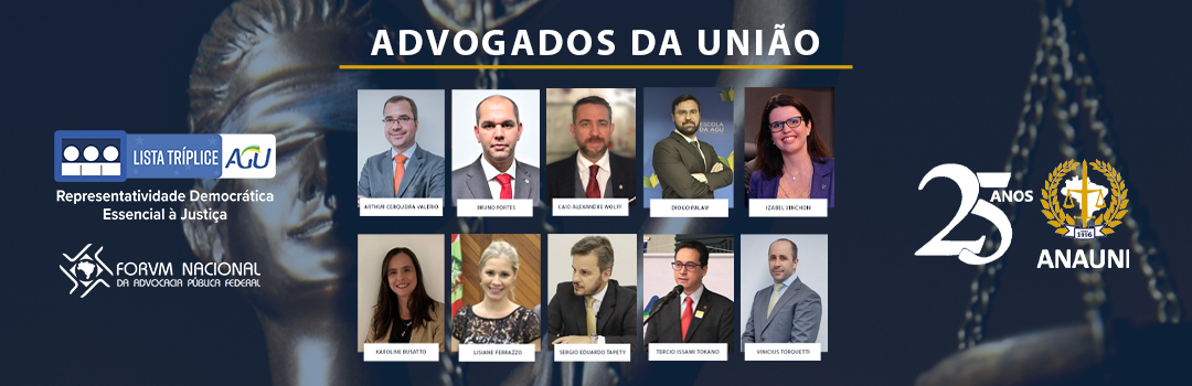 DIVULGADOS OS NOMES DOS 10 MAIS VOTADOS DE CADA CARREIRA PARA FORMAÇÃO DE LISTA SÊXTUPLA AO CARGO DE ADVOGADO-GERAL DA UNIÃO