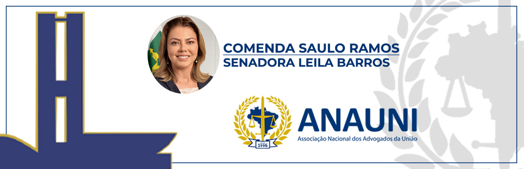 COMENDA SAULO RAMOS: ANAUNI ENTREGA CERTIFICADO PARA SENADORA LEILA BARROS