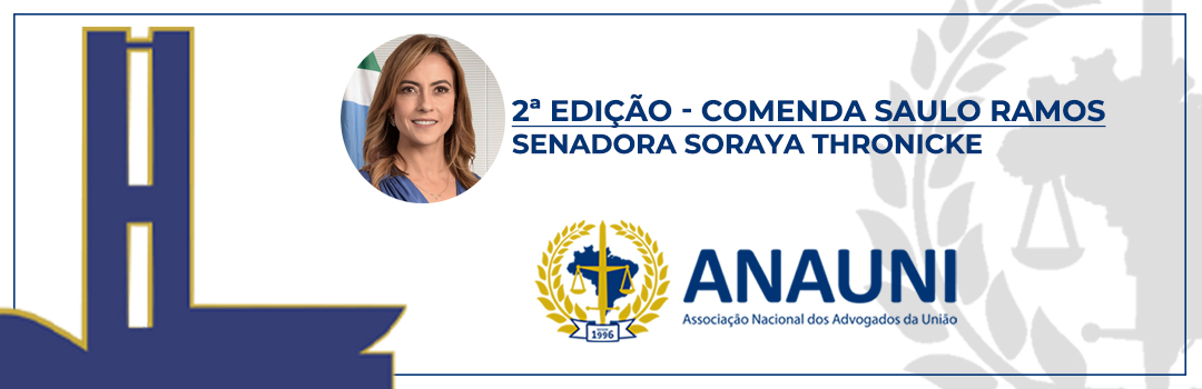 COMENDA SAULO RAMOS: ANAUNI ENTREGA CERTIFICADO PARA SENADORA SORAYA THRONICKE